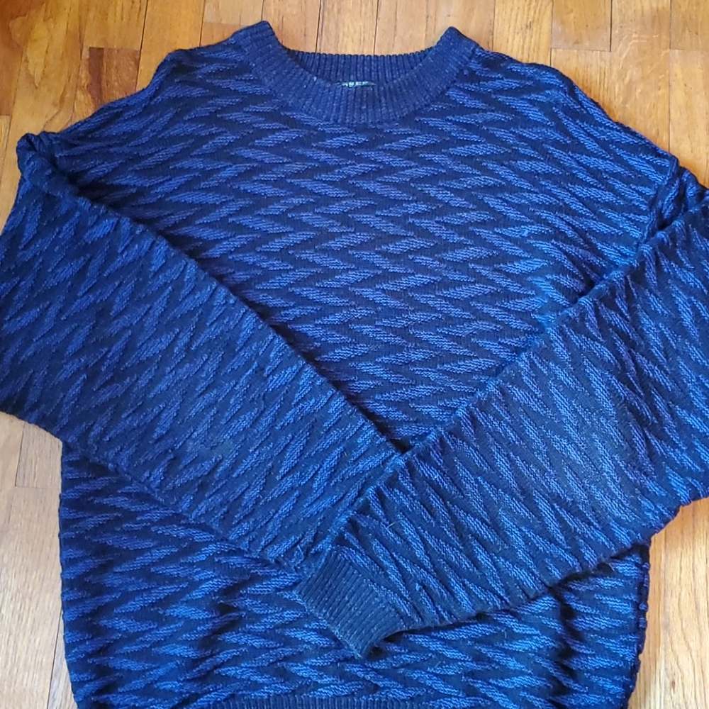 Oversized Medium Vintage Sweater Purple/Black